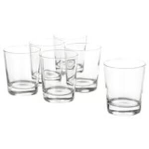 IKEA GODIS 8 oz Glasses for Vibrant Cocktails and Everyday Hydration Set of 6